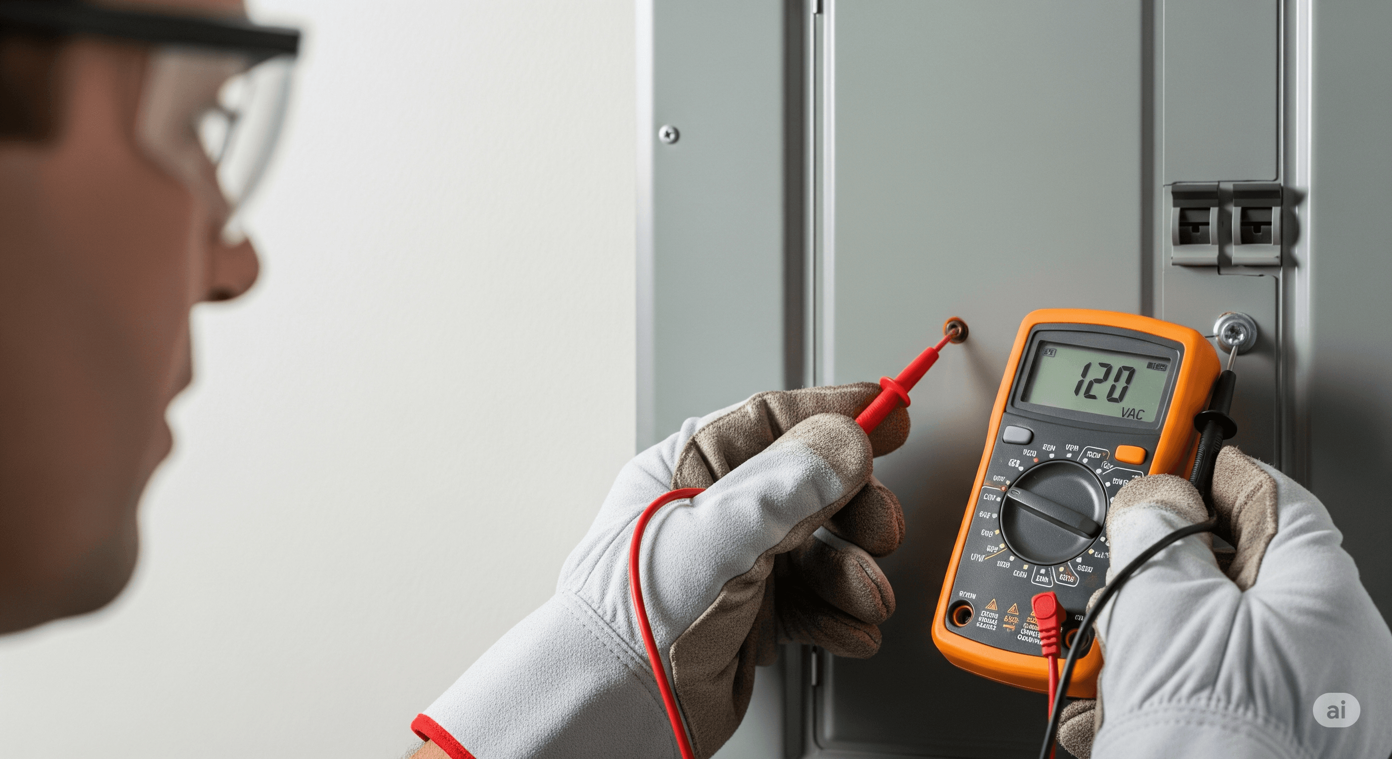 Electrician wiring panel
